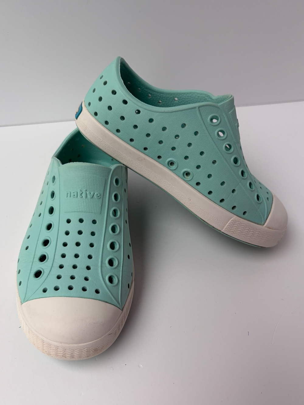 Native Sandals Toddler Kids C9‎ Sneakers Teal Tiffany Blue Natives